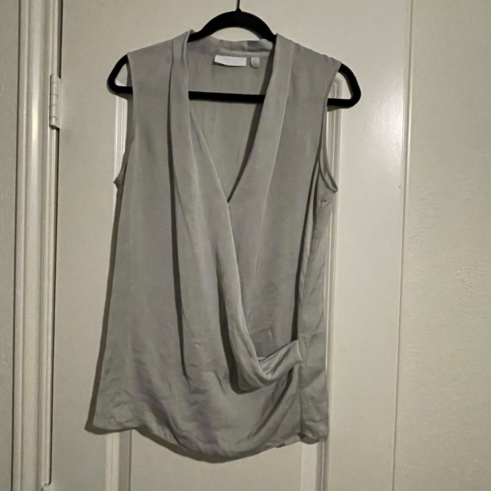White Label Rofa Fashion Silver Drape Top